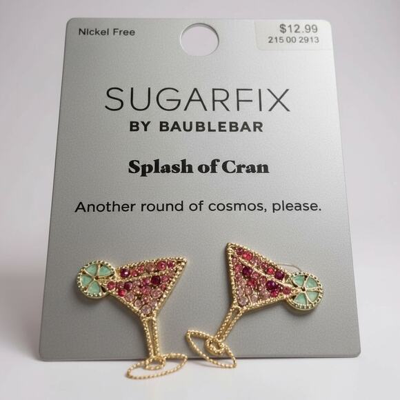 Sugarfix by Baublebar Splash of Cran Earrings | Holiday Cocktail Collection - Picture 1 of 1